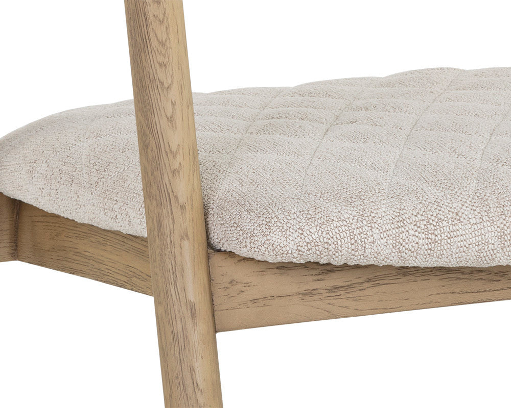 Sunpan - Jeremy Dining Armchair - Weathered Oak - Dove Cream - 107283_SUN view 6