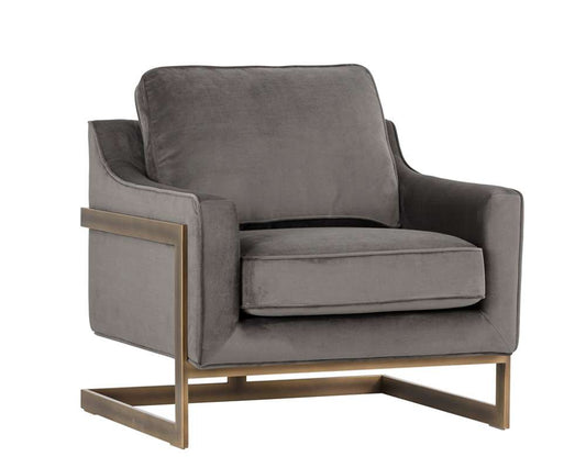 Sunpan - Irongate Kalmin Lounge Chair - Piccolo Pebble - 102769 veiw 1