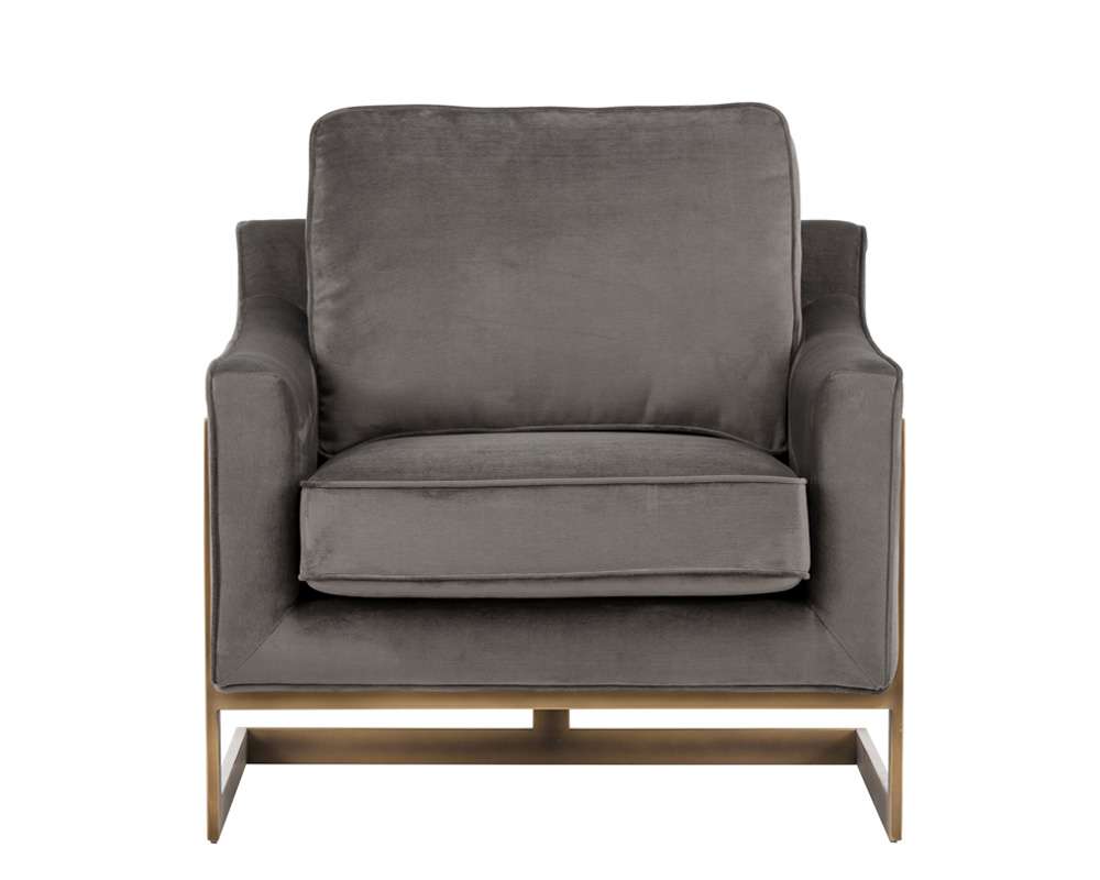 Sunpan - Irongate Kalmin Lounge Chair - Piccolo Pebble - 102769 veiw 4