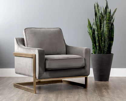 Sunpan - Irongate Kalmin Lounge Chair - Piccolo Pebble - 102769 veiw 5