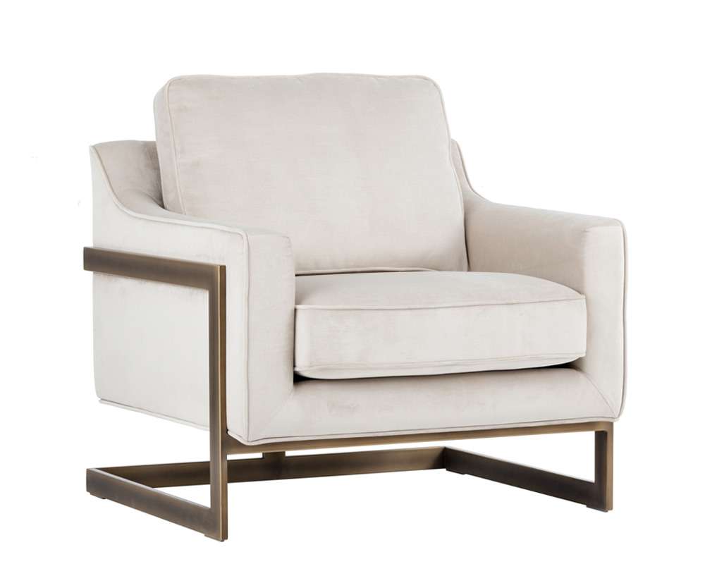Sunpan - Irongate Kalmin Lounge Chair - Piccolo Prosecco - 102770 veiw 1