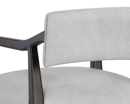 Sunpan - Westport Keagan Counter Stool - Saloon Light Grey Leather - 110559_CLOSEOUT view 5