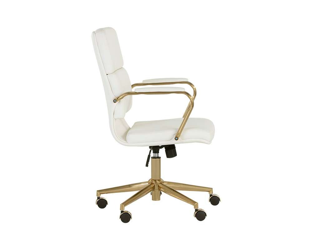 Sunpan - Urban Unity Kleo Office Chair - Snow - 106655 veiw 3