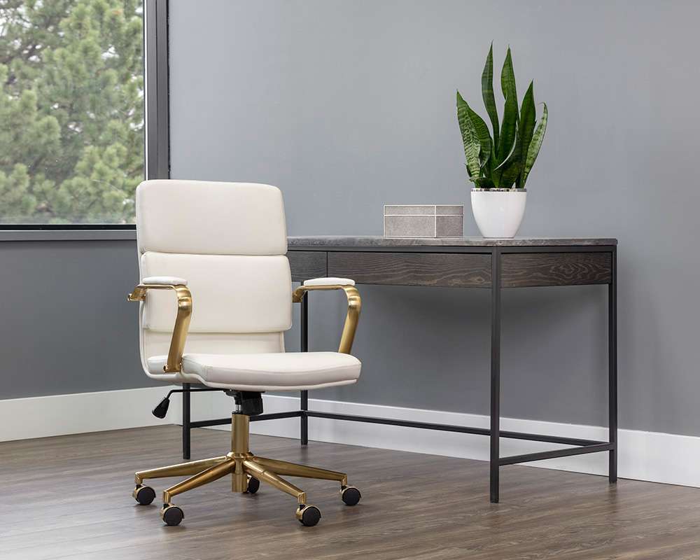 Sunpan - Urban Unity Kleo Office Chair - Snow - 106655 veiw 5