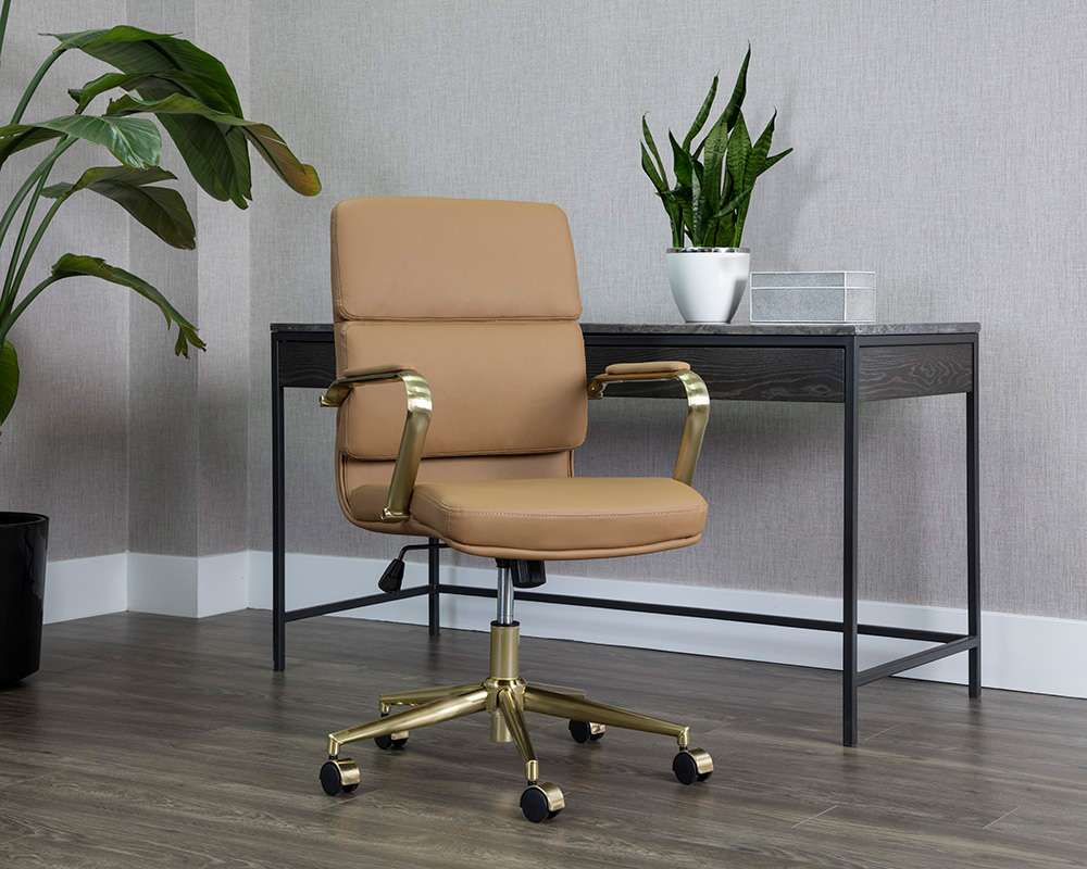 Sunpan - Urban Unity Kleo Office Chair - Tan - 107980 veiw 5