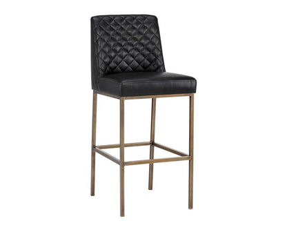 Sunpan - 5West Leighland Barstool - Coal Black - 104902 veiw 1