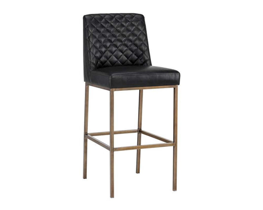 Sunpan - 5West Leighland Barstool - Coal Black - 104902 veiw 1