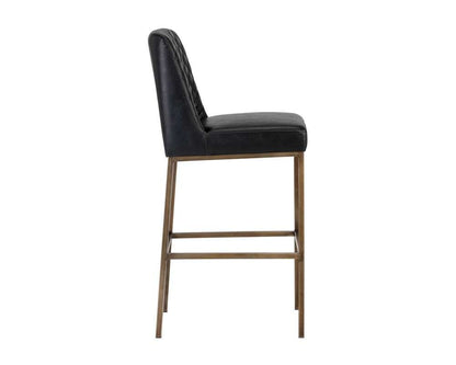Sunpan - 5West Leighland Barstool - Coal Black - 104902 veiw 2