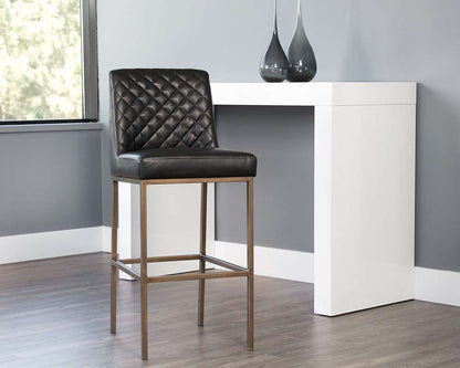 Sunpan - 5West Leighland Barstool - Coal Black - 104902 veiw 4