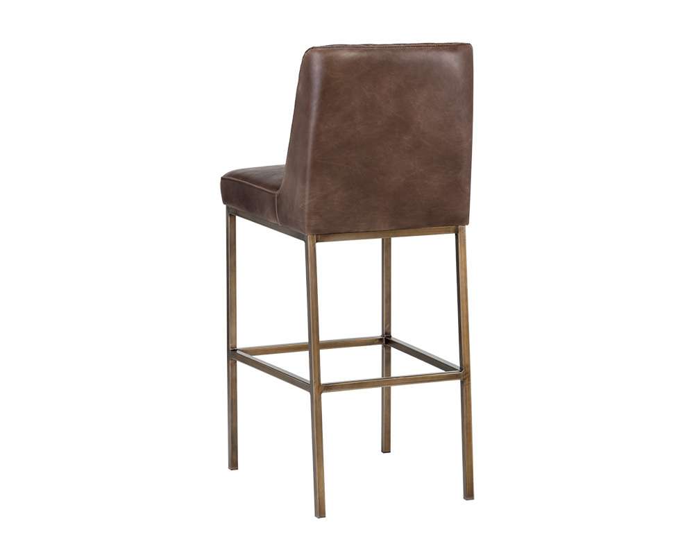 Sunpan - 5West Leighland Barstool - Havana Dark Brown - 104903 veiw 3