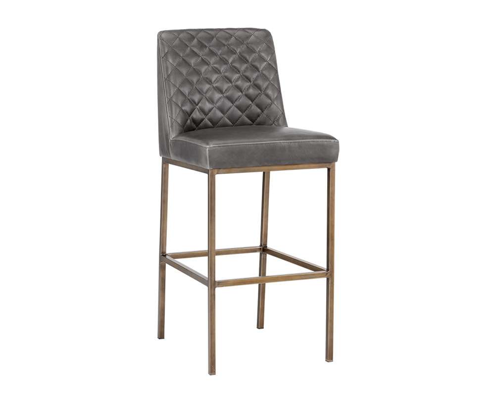 Sunpan - 5West Leighland Barstool - Overcast Grey - 104904_CLOSEOUT veiw 1