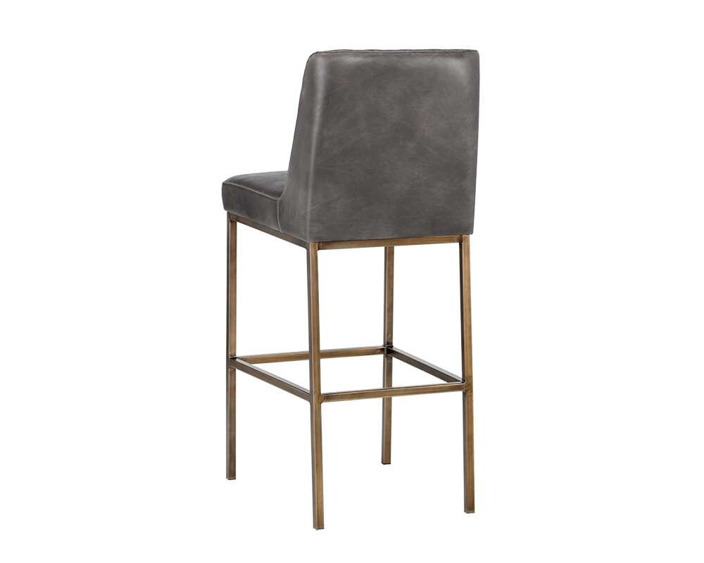 Sunpan - 5West Leighland Barstool - Overcast Grey - 104904_CLOSEOUT veiw 3