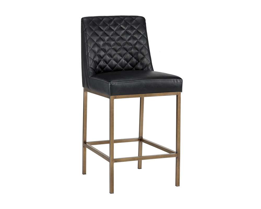 Sunpan - 5West Leighland Counter Stool - Coal Black - 104906 veiw 1