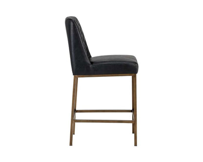 Sunpan - 5West Leighland Counter Stool - Coal Black - 104906 veiw 2