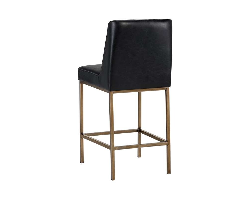Sunpan - 5West Leighland Counter Stool - Coal Black - 104906 veiw 3