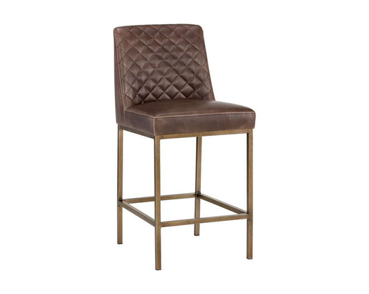 Sunpan - 5West Leighland Counter Stool - Havana Dark Brown - 104907 veiw 1