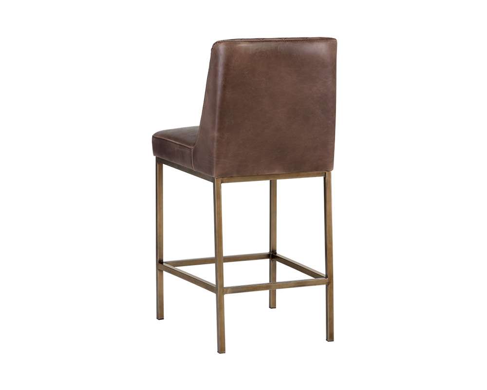 Sunpan - 5West Leighland Counter Stool - Havana Dark Brown - 104907 veiw 3