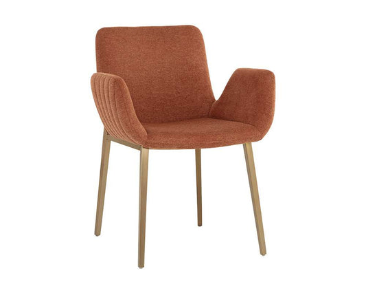 Sunpan - Ikon Lucano Dining Armchair - Belfast Rust - 108731 veiw 1