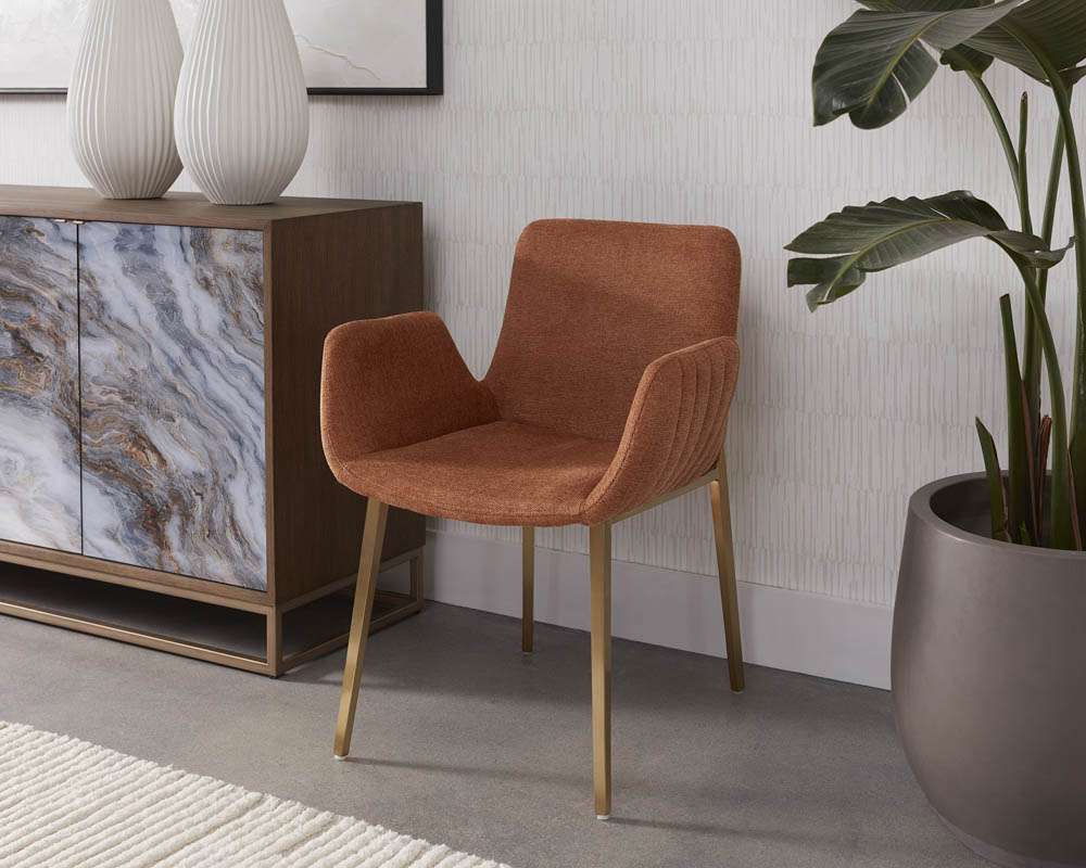 Sunpan - Ikon Lucano Dining Armchair - Belfast Rust - 108731 veiw 5