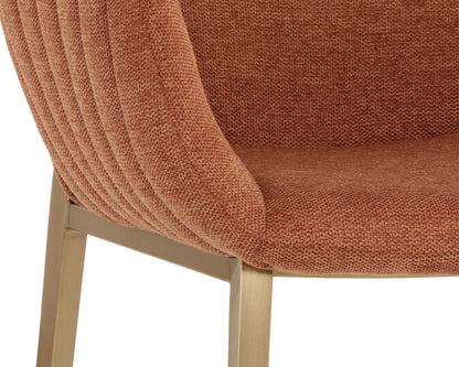 Sunpan - Ikon Lucano Dining Armchair - Belfast Rust - 108731 view 6