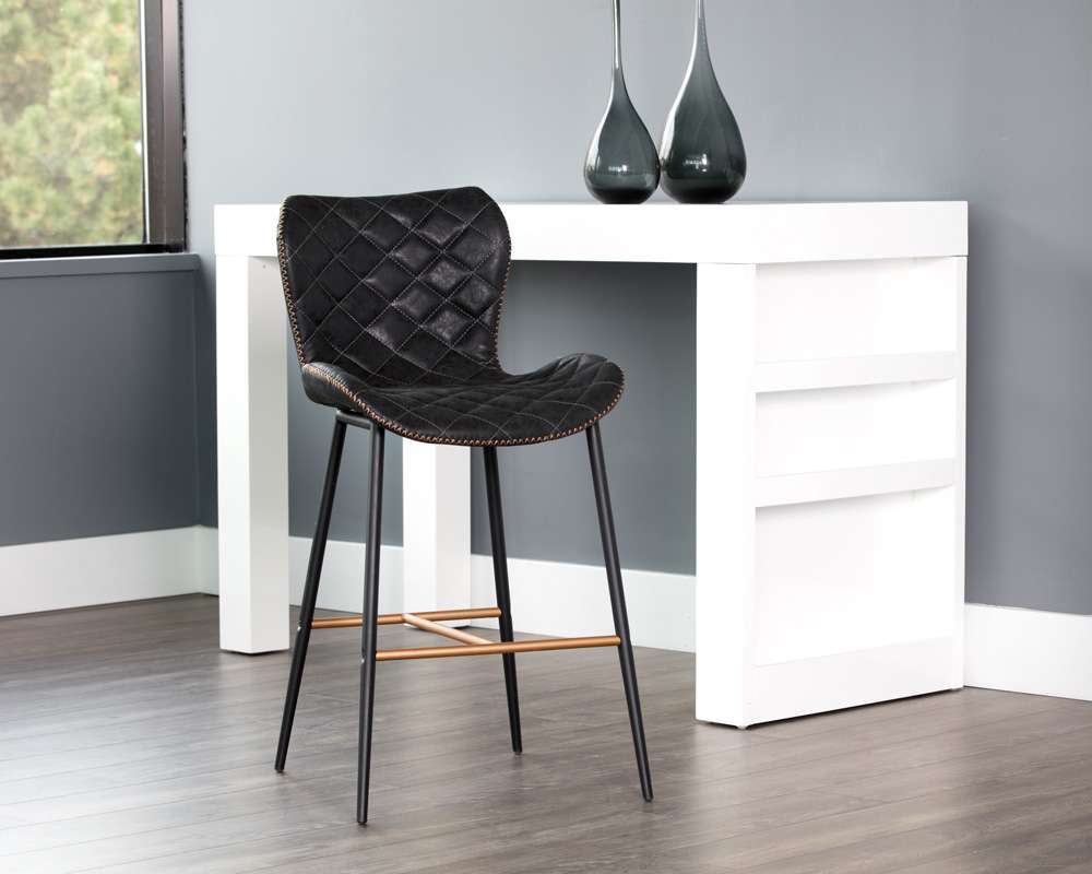 Sunpan - Lyla Counter Stool - Antique Black (Set Of 2) - 104032 veiw 4