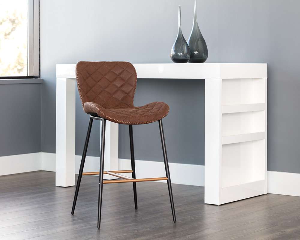 Sunpan - Lyla Counter Stool - Antique Brown (Set Of 2) - 104034 veiw 4