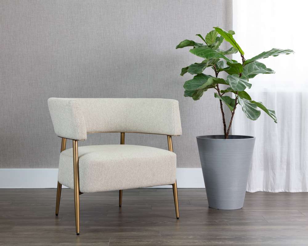 Sunpan - MIXT Maestro Lounge Chair - Dove Cream - 108146 veiw 4