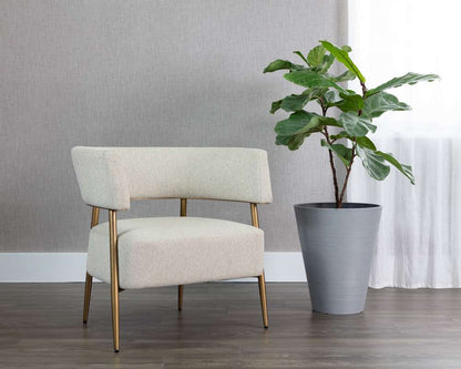 Sunpan - MIXT Maestro Lounge Chair - Dove Cream - 108146 veiw 4