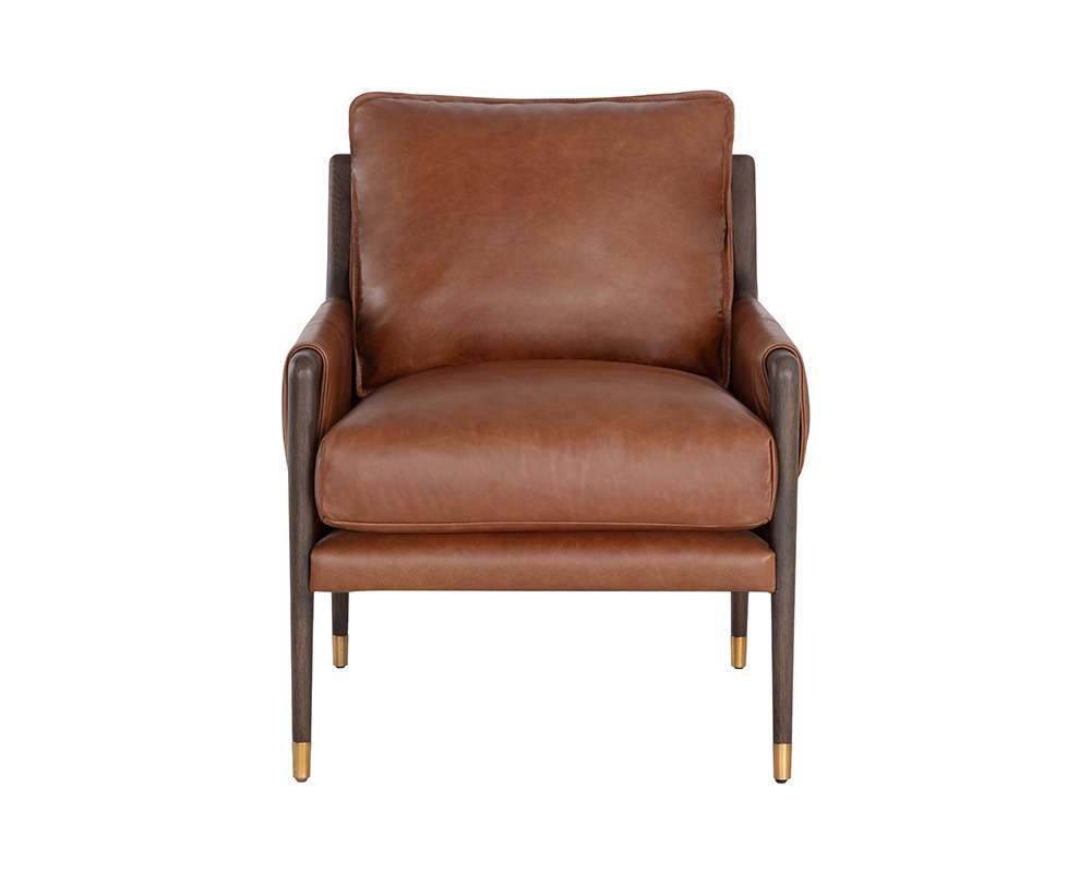 Sunpan - Mauti Armchair - Brown - Shalimar Tobacco Leather - 110571_SUN veiw 2