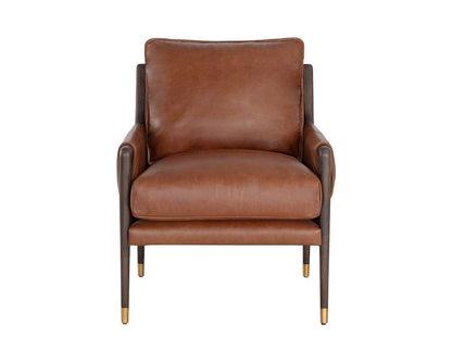 Sunpan - Mauti Armchair - Brown - Shalimar Tobacco Leather - 110571_SUN veiw 2