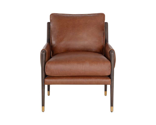 Sunpan - Mauti Armchair - Brown - Shalimar Tobacco Leather - 110571_SUN veiw 2