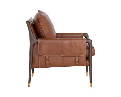 Sunpan - Mauti Armchair - Brown - Shalimar Tobacco Leather - 110571_SUN veiw 3