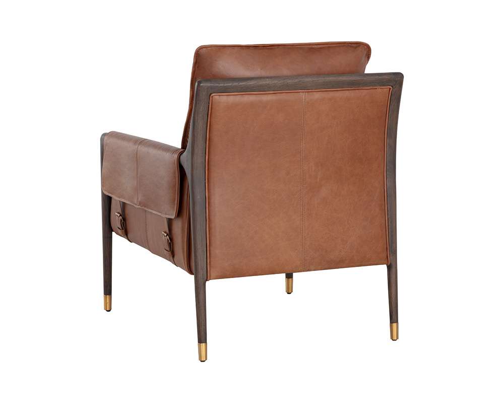 Sunpan - Mauti Armchair - Brown - Shalimar Tobacco Leather - 110571_SUN veiw 4