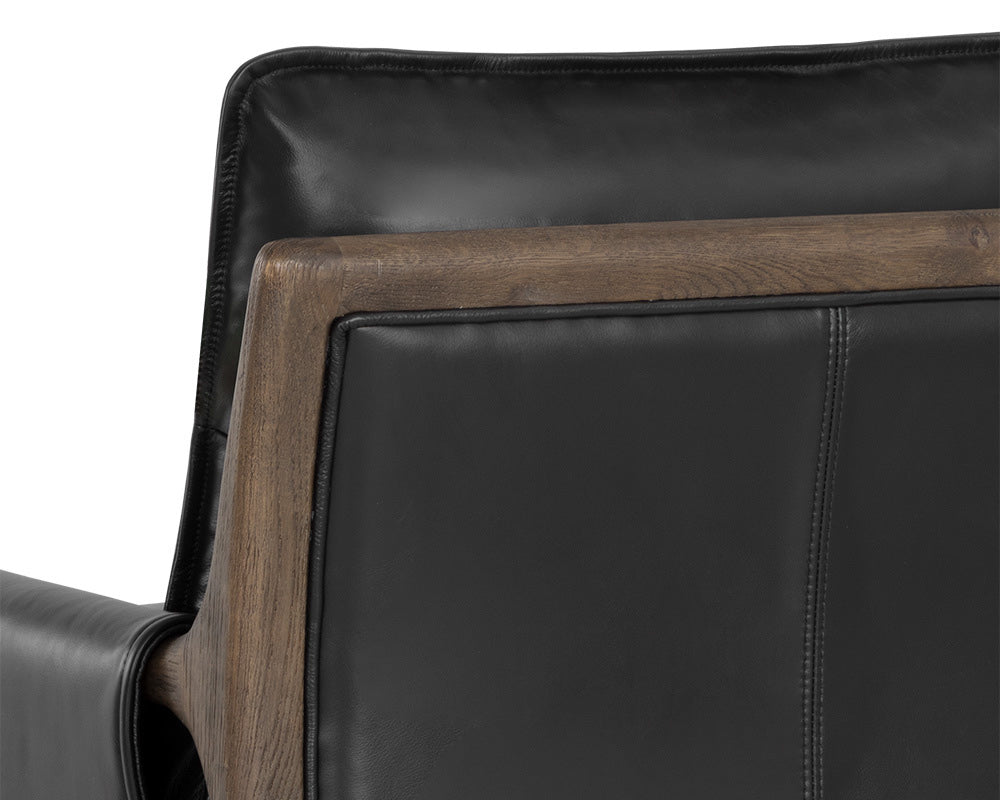 Sunpan - Westport Mauti Armchair - Dark Brown - Cortina Black Leather - 110572 view 7
