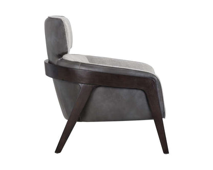Sunpan - 5West Maximus Lounge Chair - Polo Club Stone / Overcast Grey - 105410 veiw 3