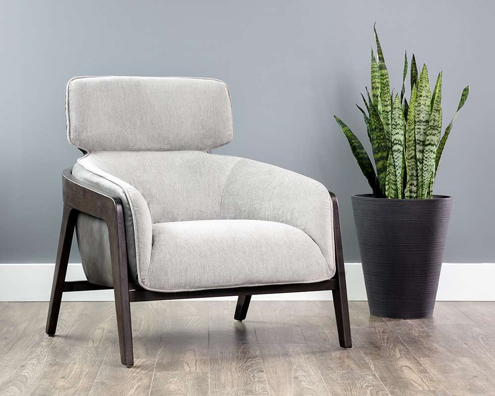 Sunpan - 5West Maximus Lounge Chair - Polo Club Stone / Overcast Grey - 105410 veiw 5