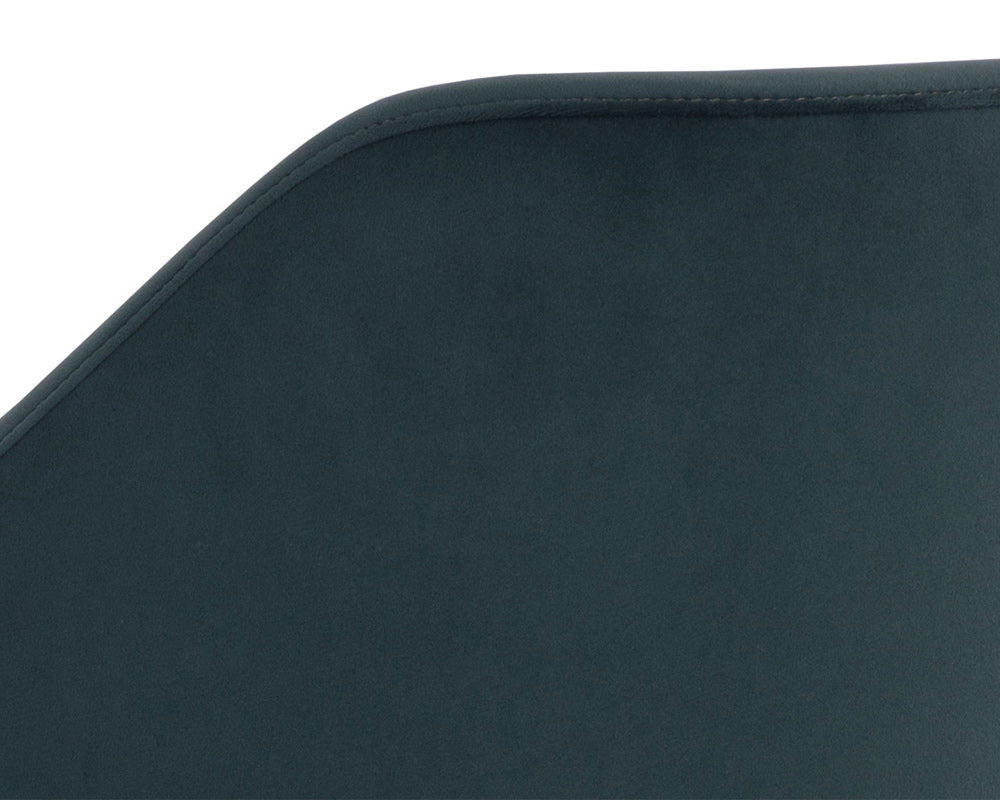 Sunpan - Milton Dining Armchair - Smoke Acacia - Meg Dusty Teal - 109807 view 6
