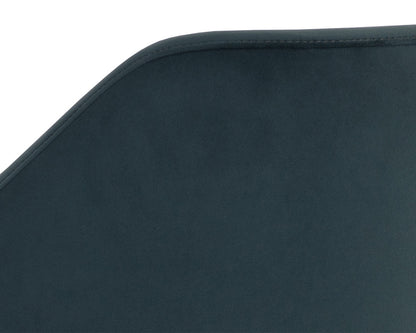 Sunpan - Milton Dining Armchair - Smoke Acacia - Meg Dusty Teal - 109807 view 6