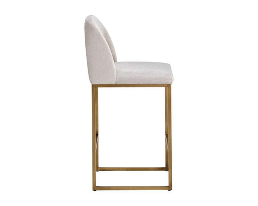 Sunpan - MIXT Nevin Counter Stool - Polo Club Muslin - 105088 veiw 2