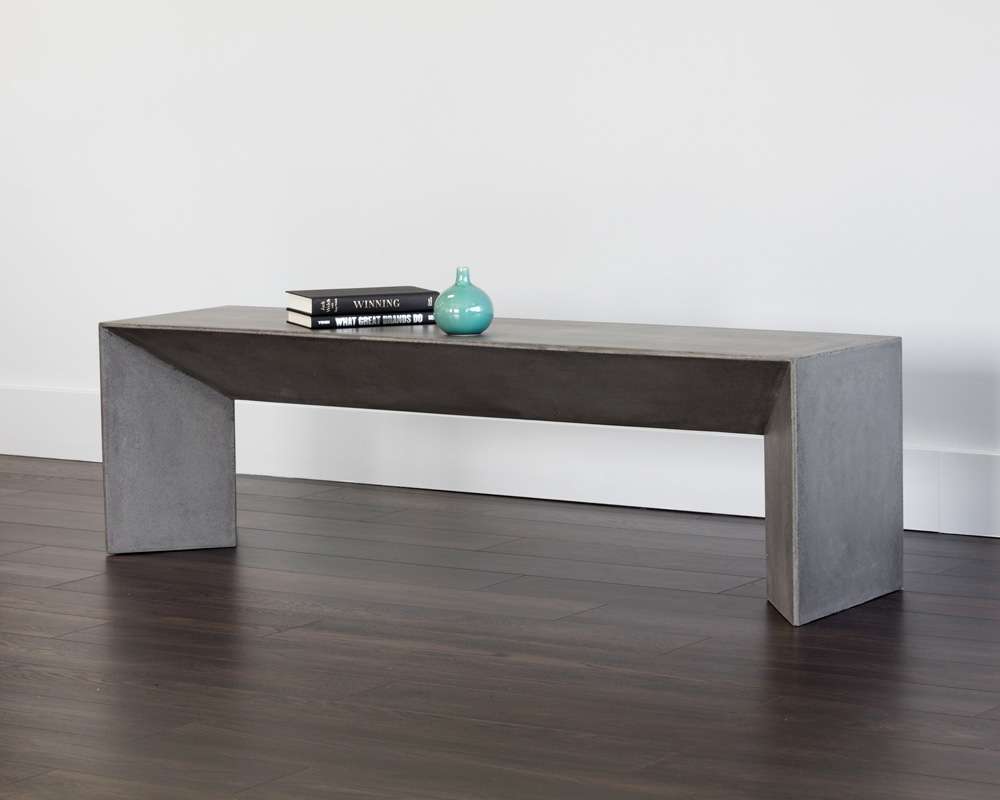 Sunpan - MIXT Nomad Bench - Grey - 102191 veiw 4