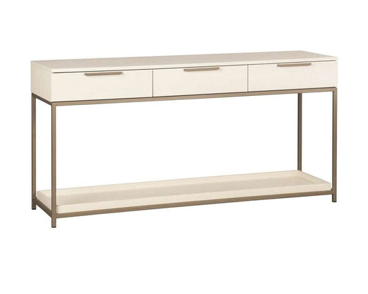 Sunpan - Artezia Rebel Console Table With Drawers - Champagne Gold - Cream - 108770 veiw 1