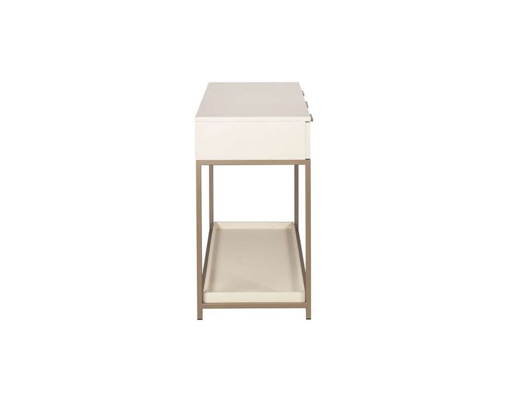 Sunpan - Artezia Rebel Console Table With Drawers - Champagne Gold - Cream - 108770 veiw 4