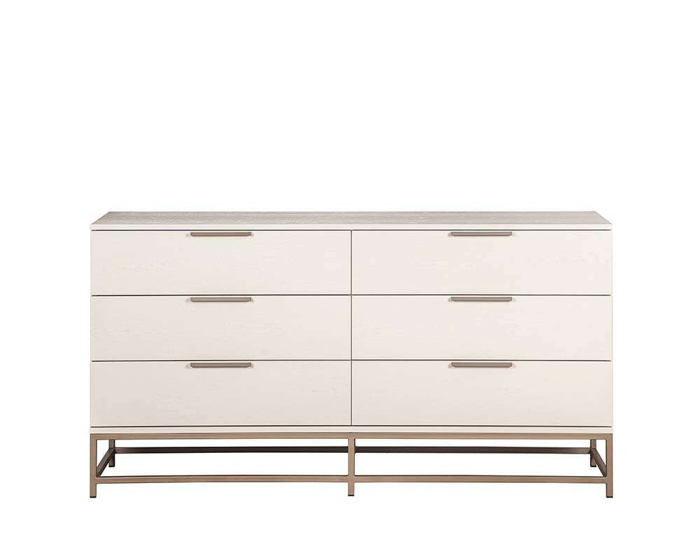Sunpan - Artezia Rebel Dresser Small - Champagne Gold - Cream - 108498_CLOSEOUT veiw 3
