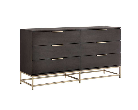 Sunpan - Artezia Rebel Dresser Small - Gold - Charcoal Grey - 104609 veiw 2