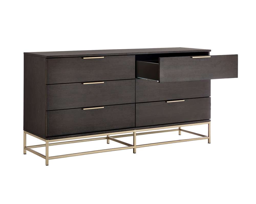 Sunpan - Artezia Rebel Dresser Small - Gold - Charcoal Grey - 104609 veiw 3