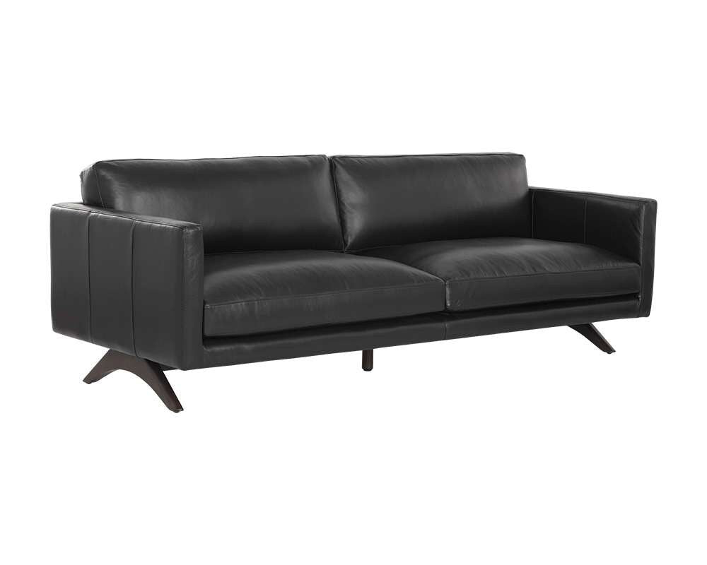 Sunpan - Westport Rogers Sofa - Cortina Black Leather - 110580 veiw 1