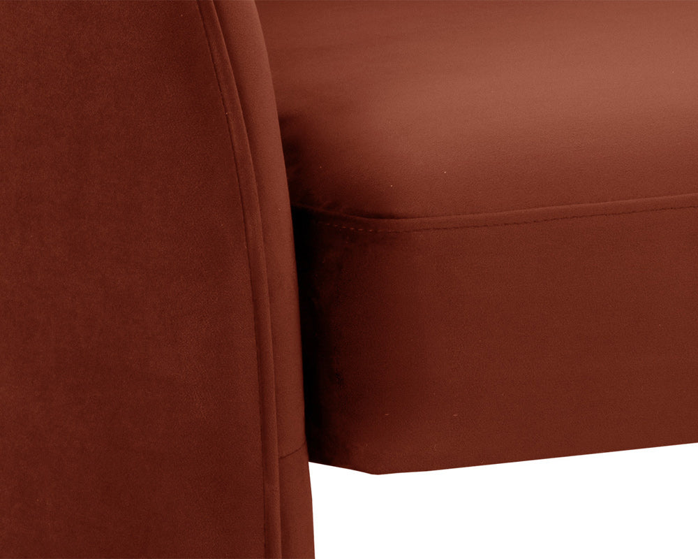 Sunpan - 5West Rosalia Lounge Chair - Meg Rust - 109583 view 6