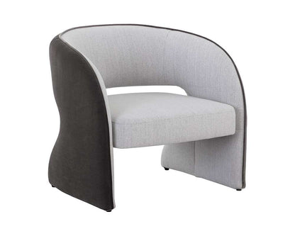 Sunpan - 5West Rosalia Lounge Chair - Mina Light Grey / Meg Ash - 109584 veiw 1