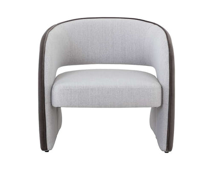 Sunpan - 5West Rosalia Lounge Chair - Mina Light Grey / Meg Ash - 109584 veiw 2