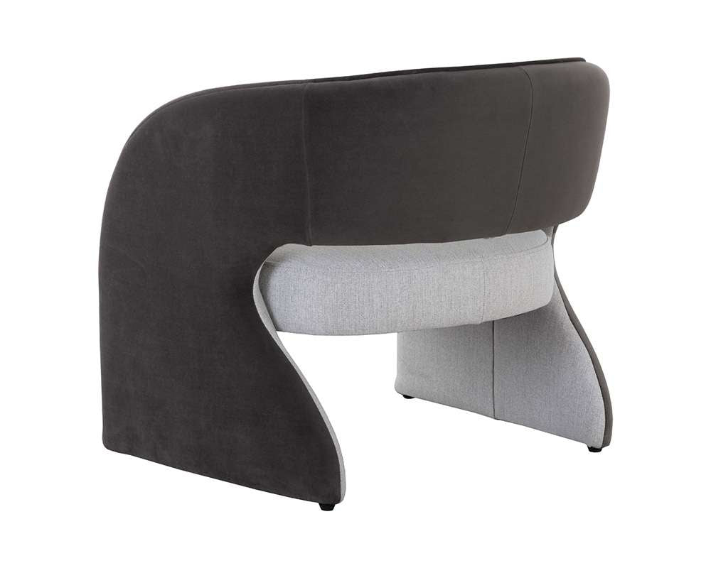 Sunpan - 5West Rosalia Lounge Chair - Mina Light Grey / Meg Ash - 109584 veiw 4